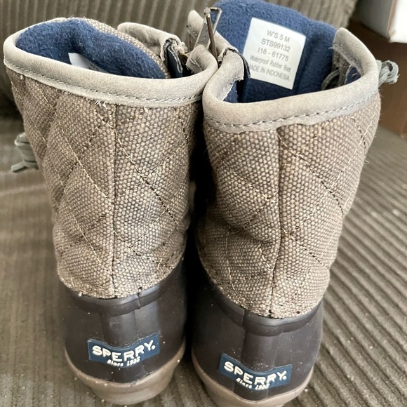 Sperry Waterproof Duck Boots, Insulated Rubber Rain or Snow Boots Women's Size 5 - Picture 7 of 11